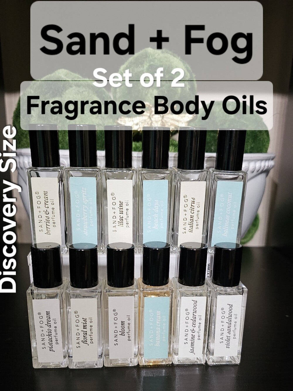Sand + Fog Discovery Size Fragrance Body Oils - Set of 2 (New)
